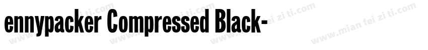 ennypacker Compressed Black字体转换